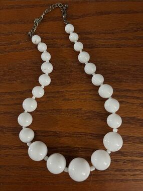 White Acrylic Necklace
